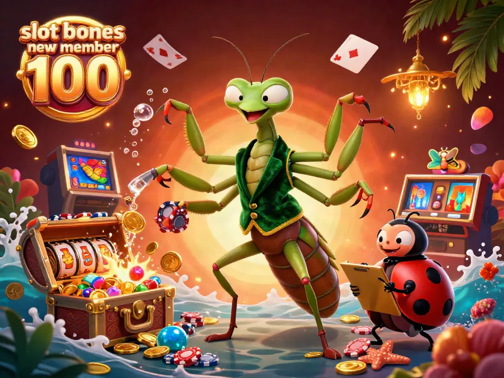 Experience thrilling wins with slot bonus new member 100 in this vibrant casino scene.