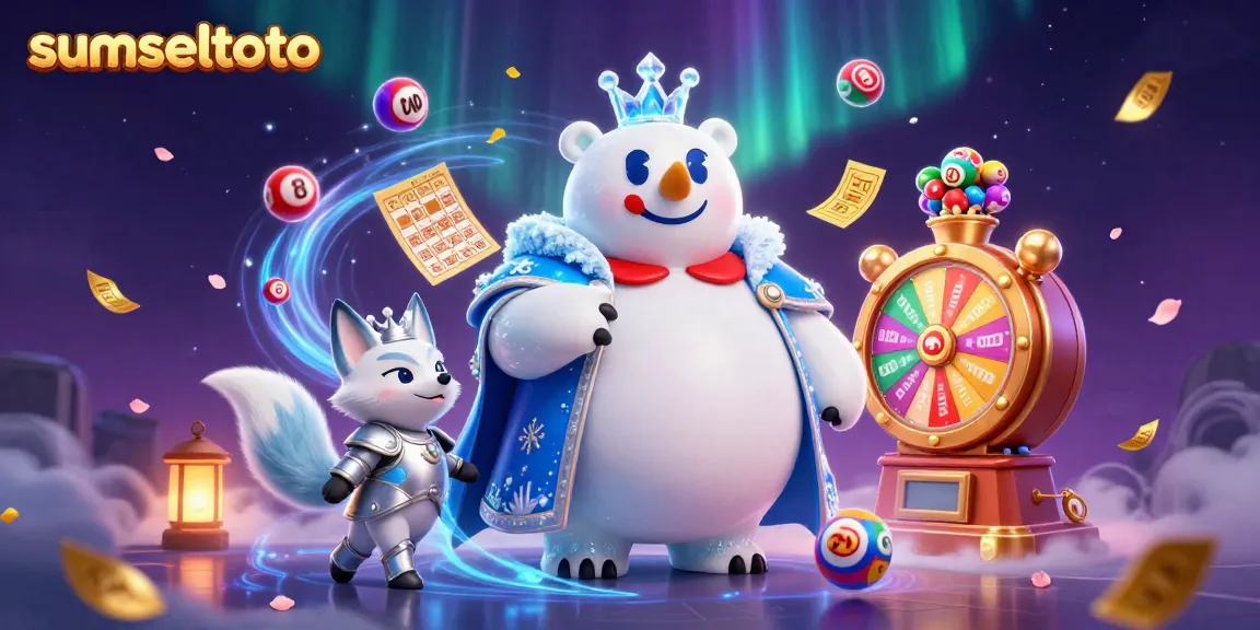 Experience the excitement of sumseltoto with a vibrant illustration featuring lottery elements and magical characters.