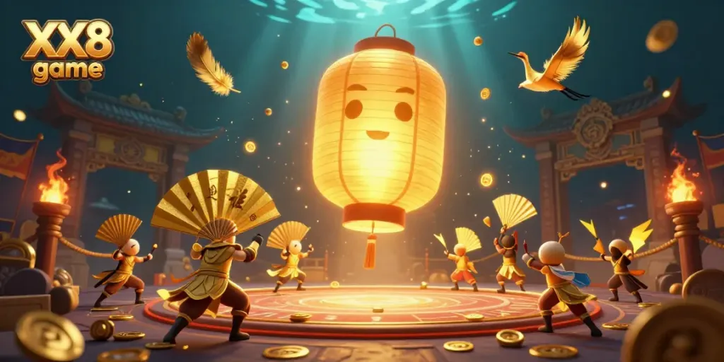 Experience thrilling moments in the XX8 game casino with vibrant characters and dynamic elements.
