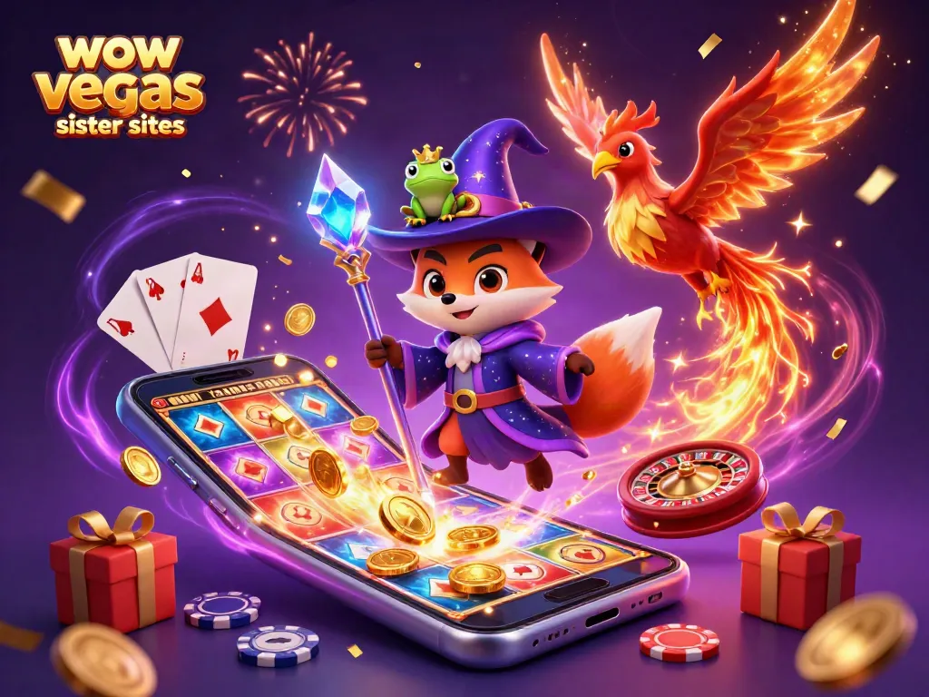Play and win at wow vegas sister sites with dynamic slot games and exciting bonus offers.