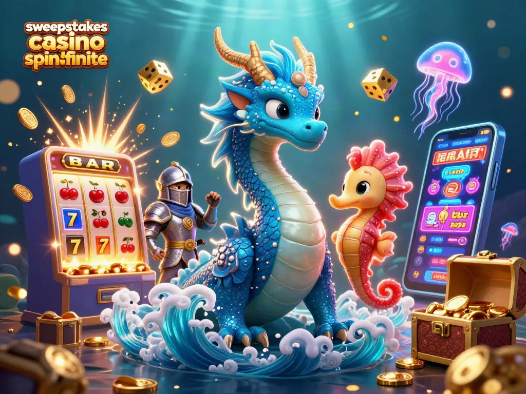 Join the excitement with sweepstakes casino bonus spinfinite featuring vibrant characters and game elements.