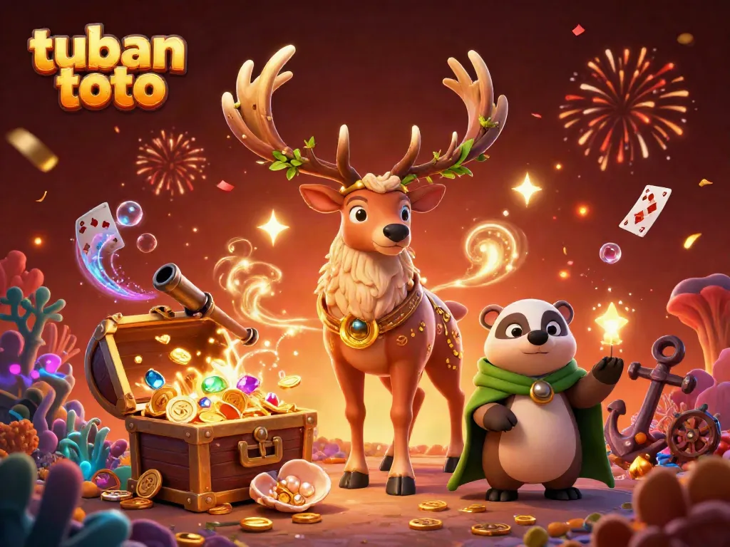 Experience engaging gaming action at tuban toto with a fantasy-inspired casino illustration.