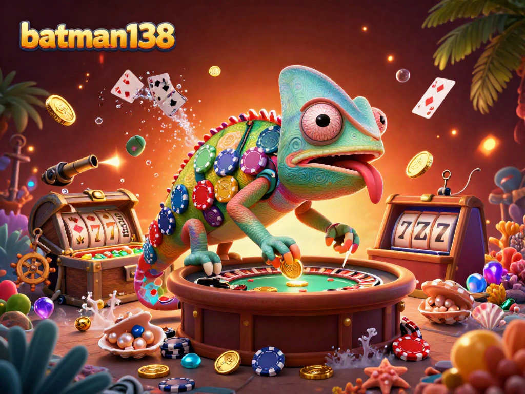 Engage with batman138, a vibrant casino scene showcasing colorful poker themes and festive gaming elements.