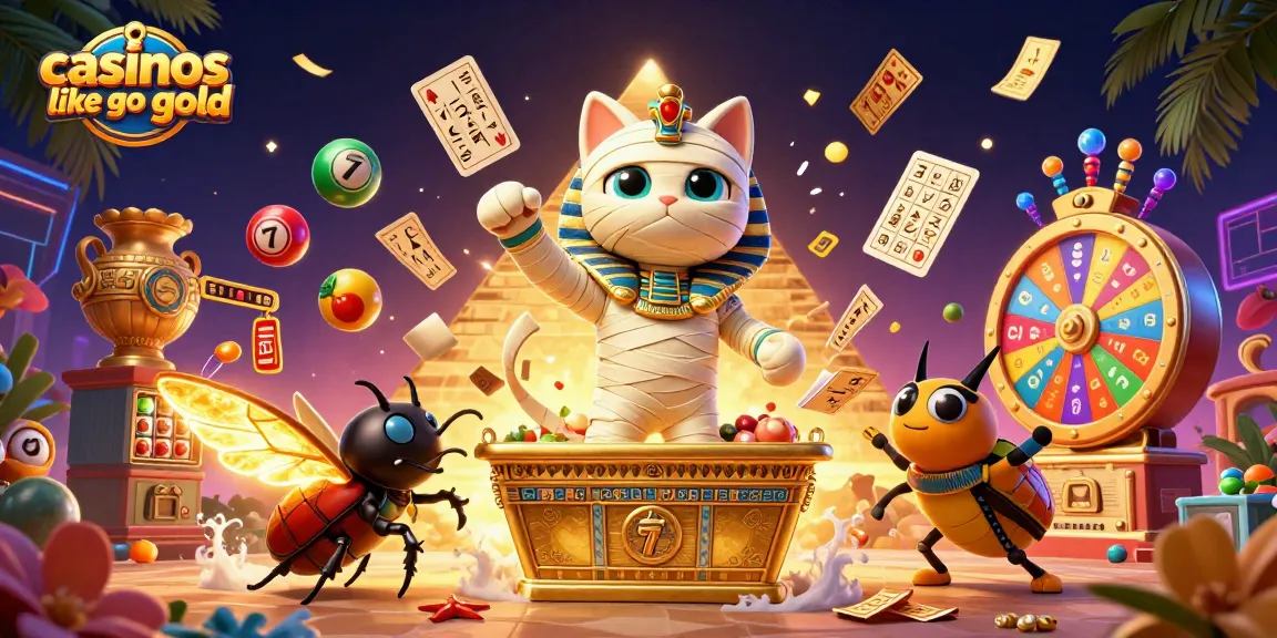 Play slots and jackpot games like in casinos like go go gold with vibrant colorful elements.
