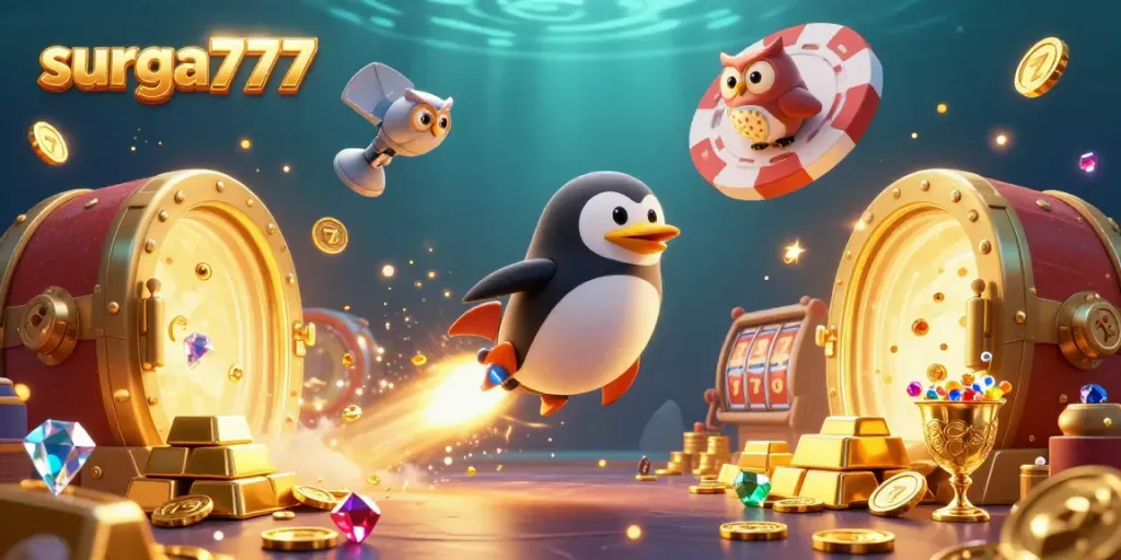 Experience thrilling slot action with surga777 in a vibrant, treasure-filled casino adventure.