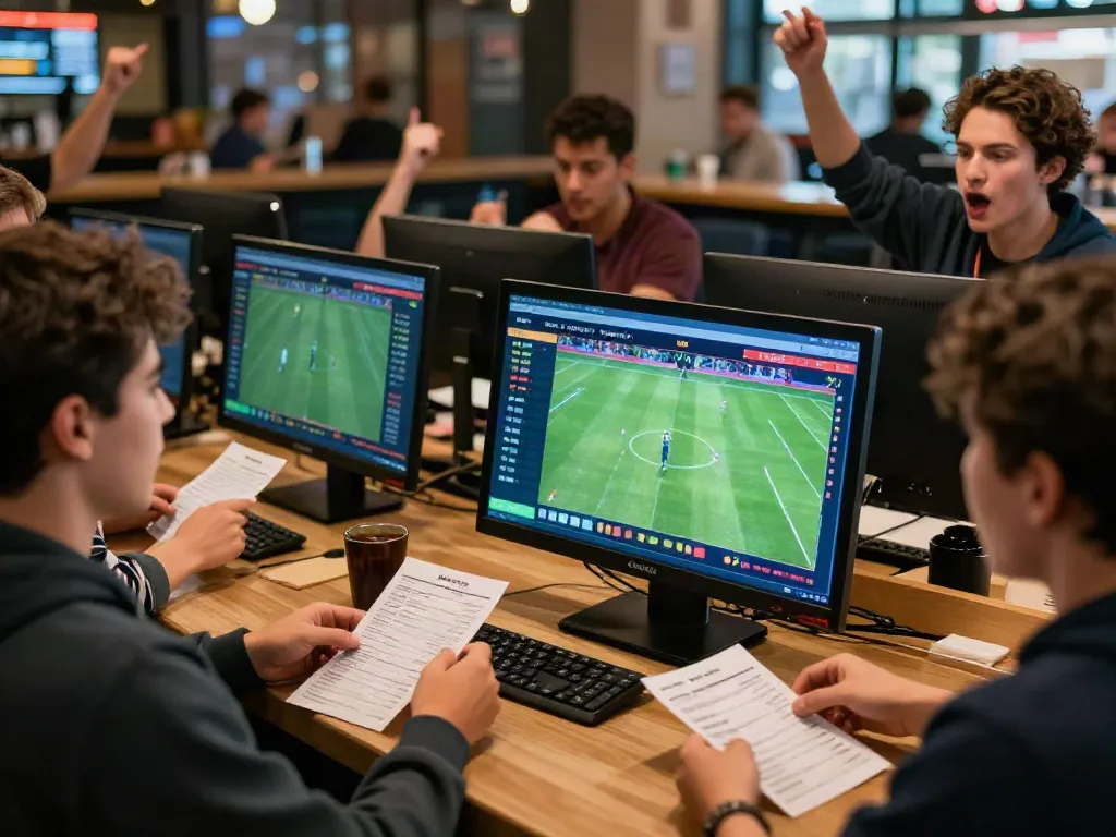 Exciting WWBOLA sports betting scene with engaged users and live odds.