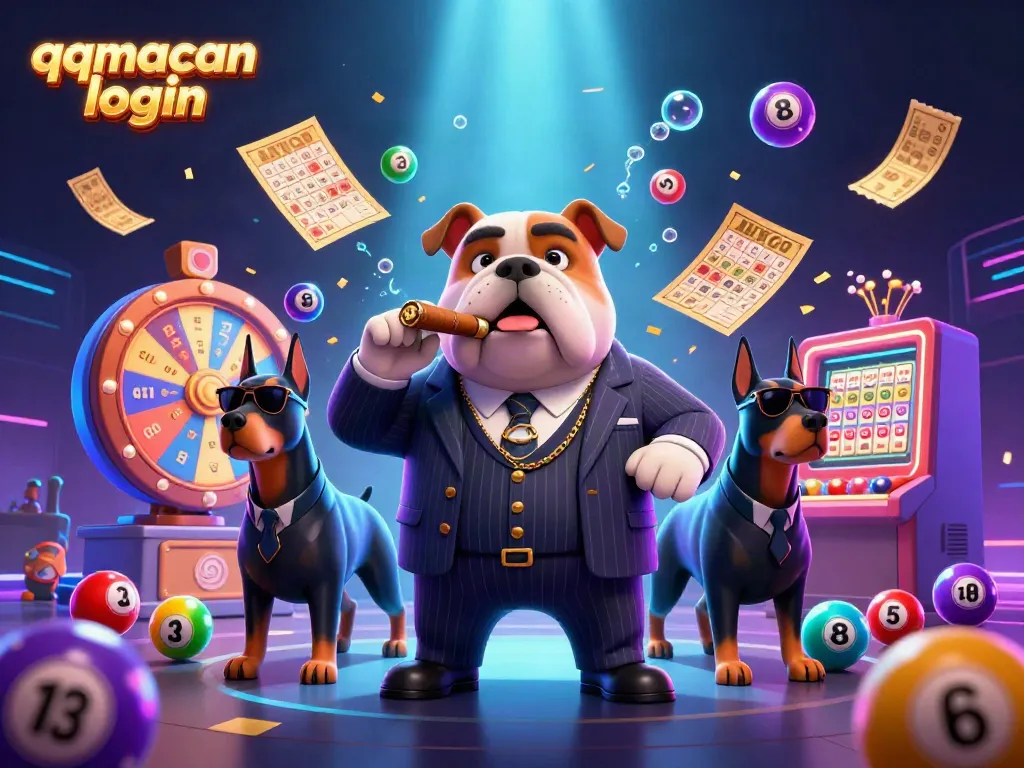 Experience the excitement of qqmacan login with thrilling lottery elements and vibrant game scenes.