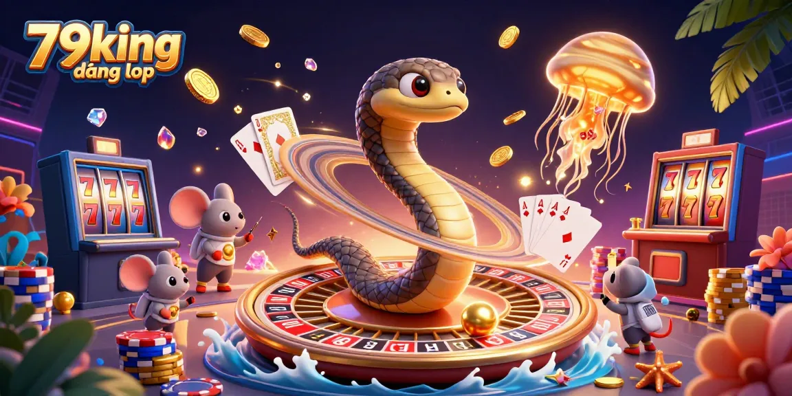 Engage in thrilling gameplay at 79king đăng nhập with vibrant 3D casino elements capturing excitement and fun.
