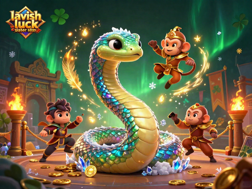 Experience lavish luck sister sites with a vibrant 3D scene of gaming excitement and fortune.