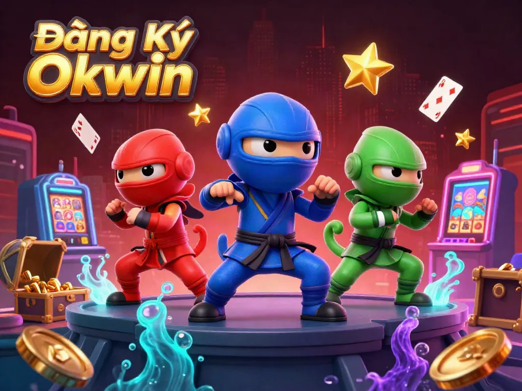 Engage in thrilling online gaming with Đăng Ký Okwin at its vibrant and colorful casino arcade.