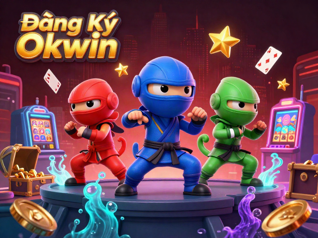 Engage in thrilling online gaming with Đăng Ký Okwin at its vibrant and colorful casino arcade.