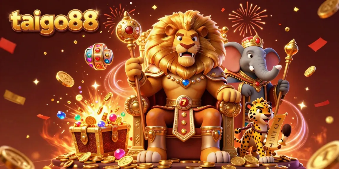 Engage in thrilling gameplay at taigo88 with dynamic characters and casino elements in a vibrant scene.