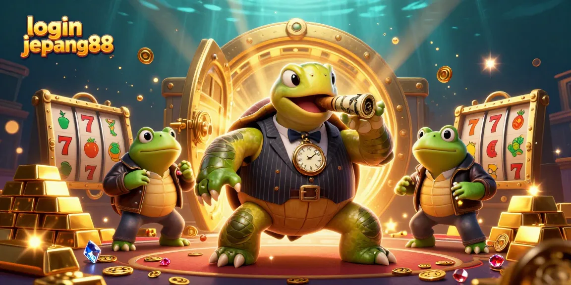 Experience the thrill of login jepang88 with a whimsical casino-themed adventure featuring a snapping turtle and bullfrog companions.