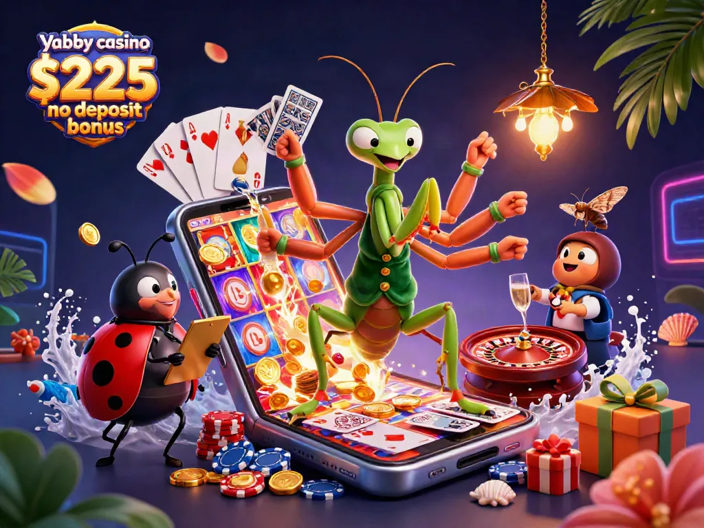 Try your luck at yabby casino $225 no deposit bonus with exciting cards and vibrant gaming elements.