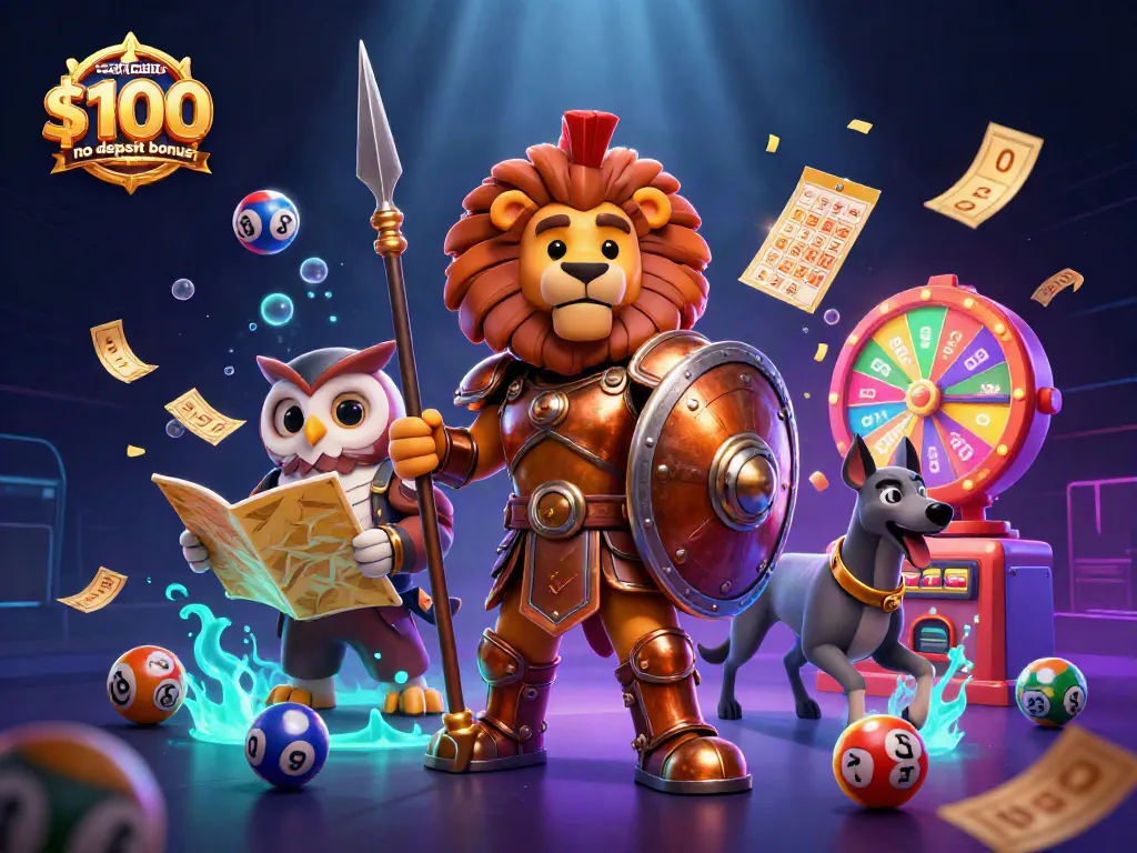 Experience the excitement of royal ace casino $100 no deposit bonus codes with vibrant lottery balls and dynamic characters.