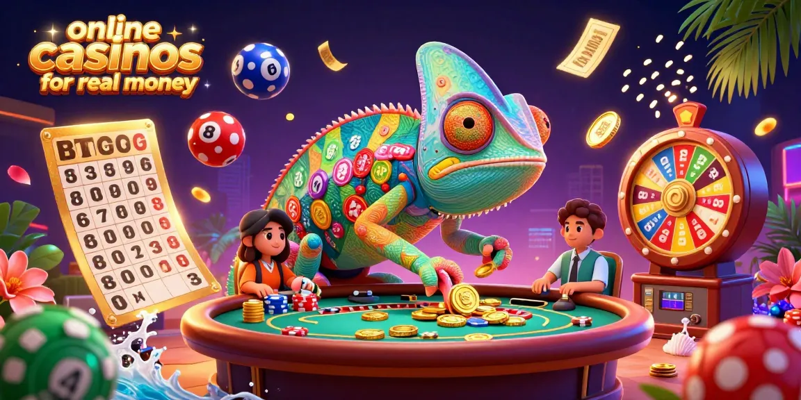 Experience vibrant energy and excitement at online casinos for real money with colorful casino elements.